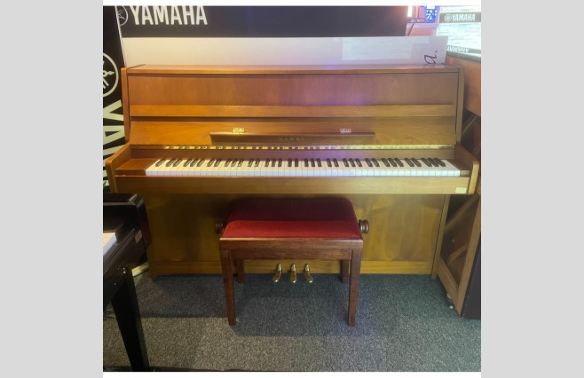 Used Kawai Satin Oak CX4 Upright Piano - All Inclusive Premium Package (SN:M1477442) - Image 1